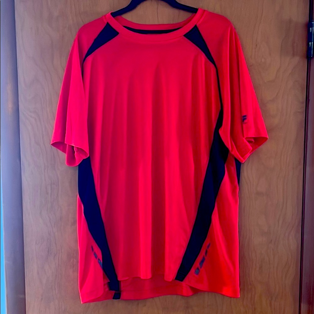 NWOT Fila Red and Black Men's Shirt